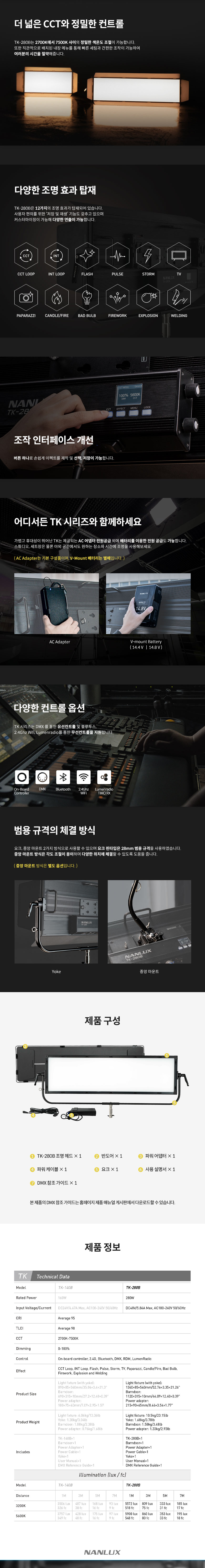 TK-280B 슬림 LED