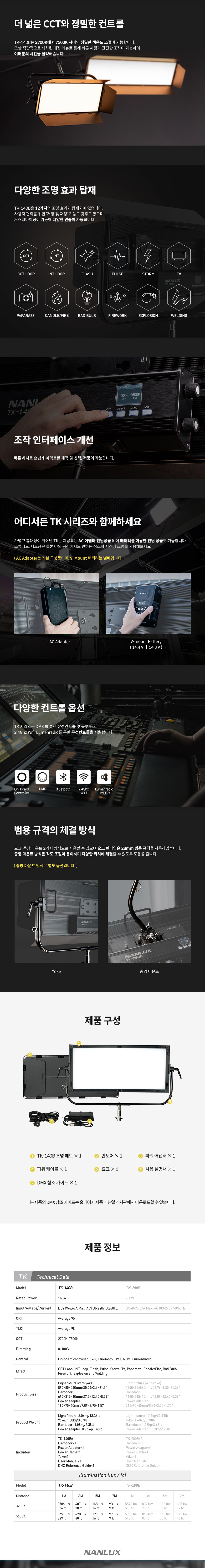 TK-140B 슬림 LED