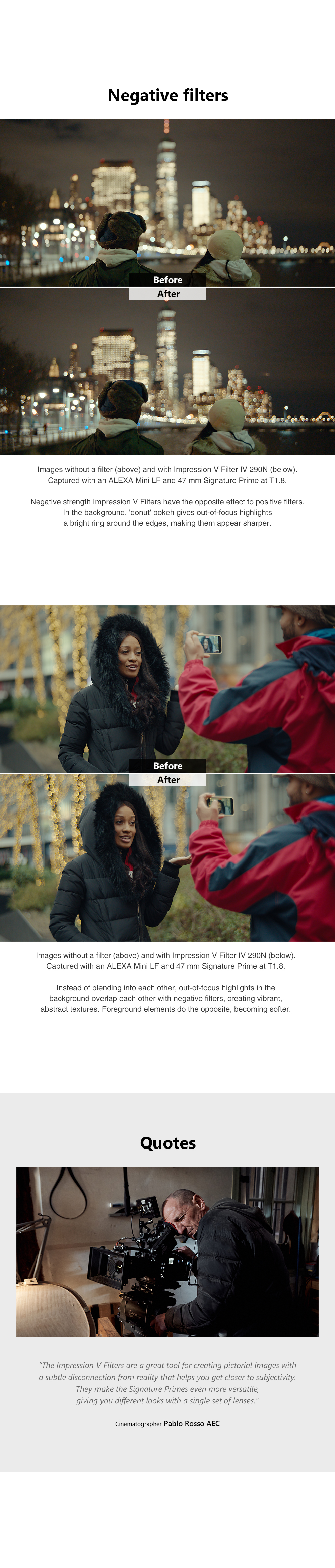 Impression Filters
