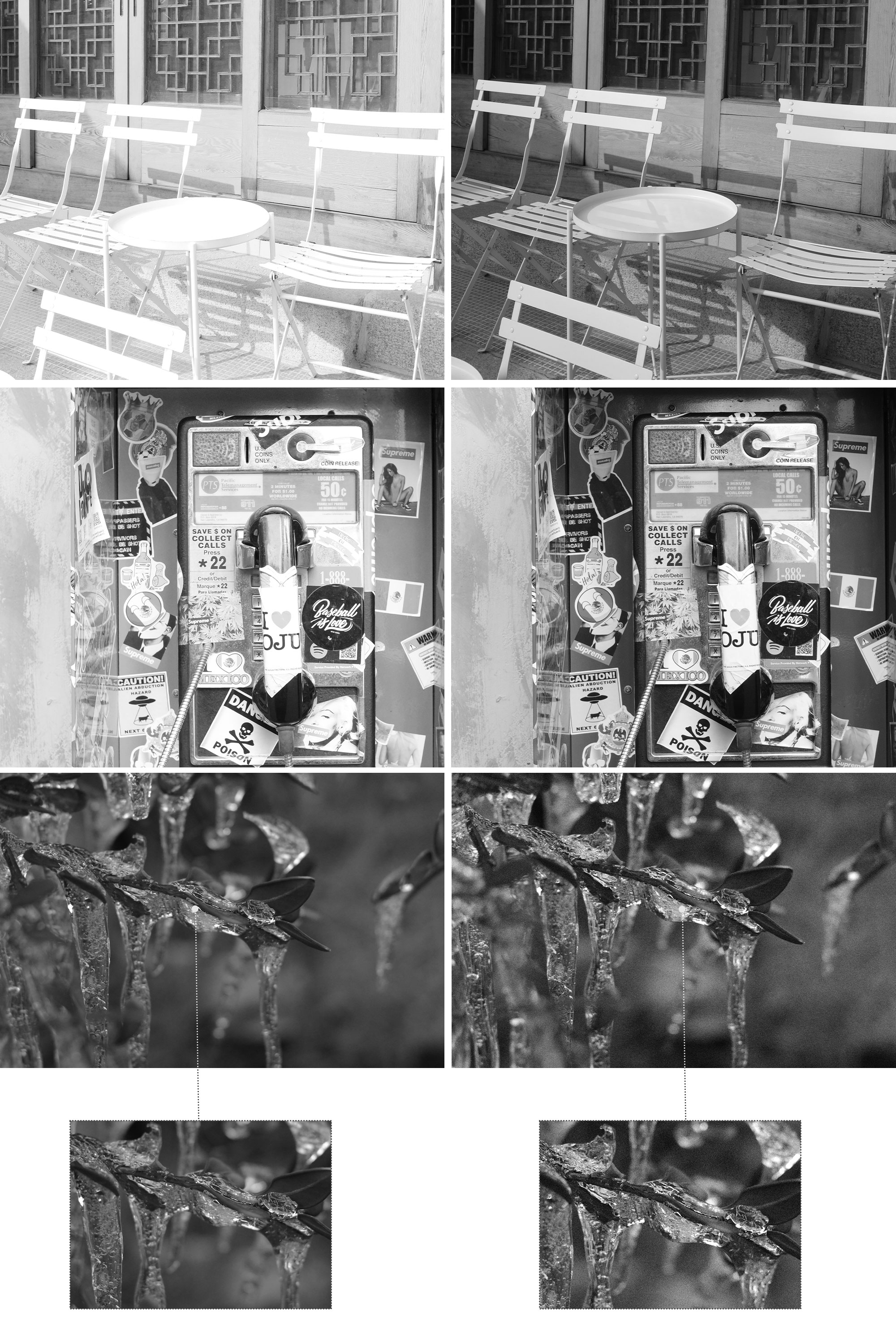 GR4 모노크롬 Red Filter(레드 필터) ON/OFF 차이 결과물 사진