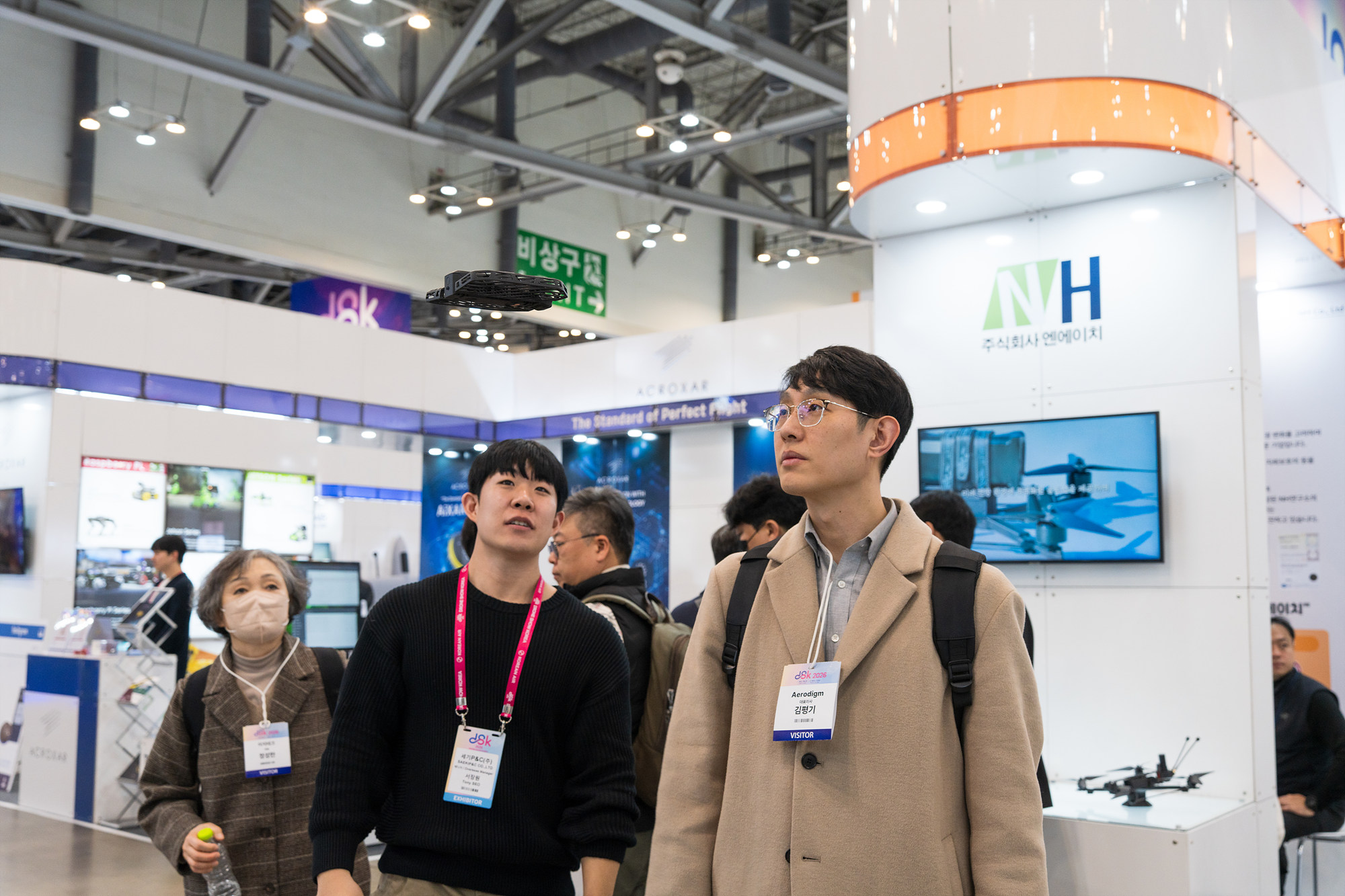 호버에어 HOVERAir 드론박람회 드론 체험중