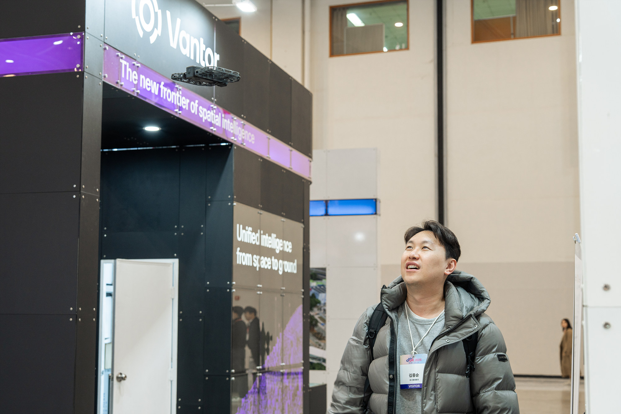 호버에어 HOVERAir 드론박람회 드론 체험중