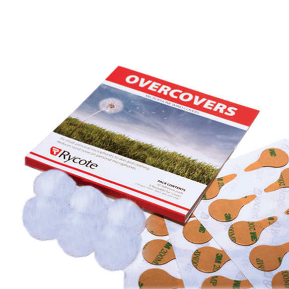 Rycote Overcovers (White, 6-Pack, 30 Stickies)