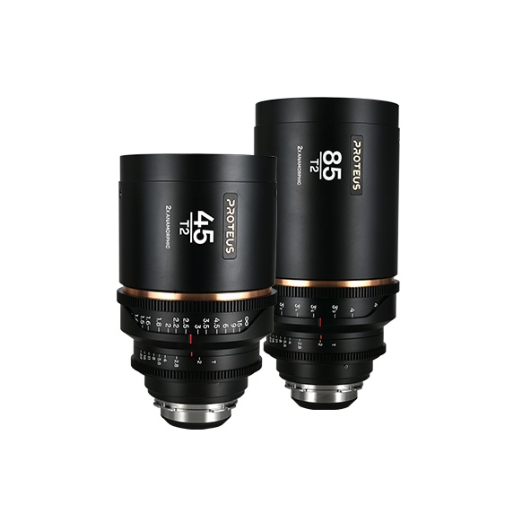 Laowa Proteus 2X Anamorphic 2-Lens Bundle (45mm, 85mm) - Amber
