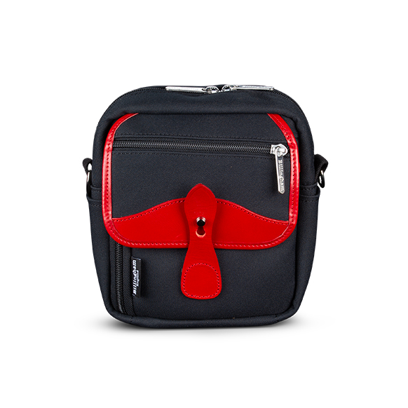 Pola Stowaway (Black FibreNyte / Red Leather)