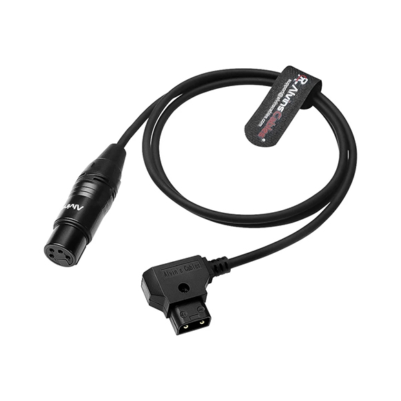 Alvin's Cables Straight XLR 4 Pin Female to Dtap Male (1m)