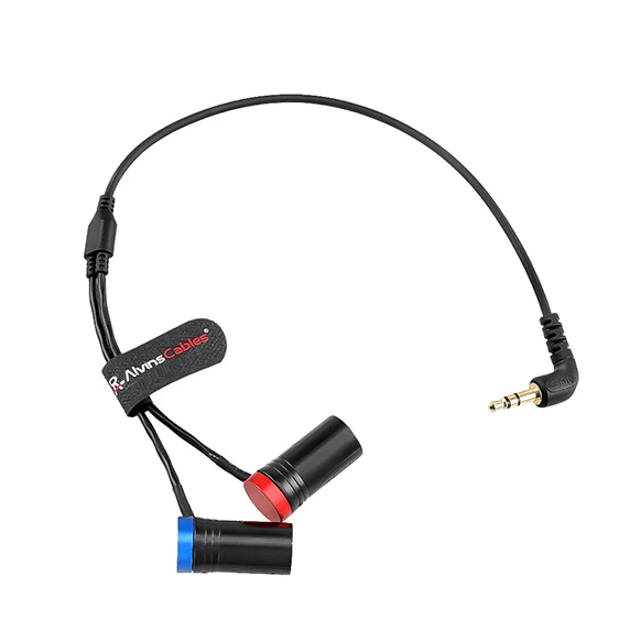 Alvin's Cables 3.5mm TRS to Dual XLR Male Y Splitter Cable (45cm)
