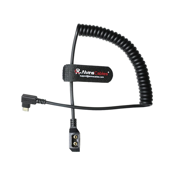 Alvin's Cables Right Angle USB-C to Dtap Male