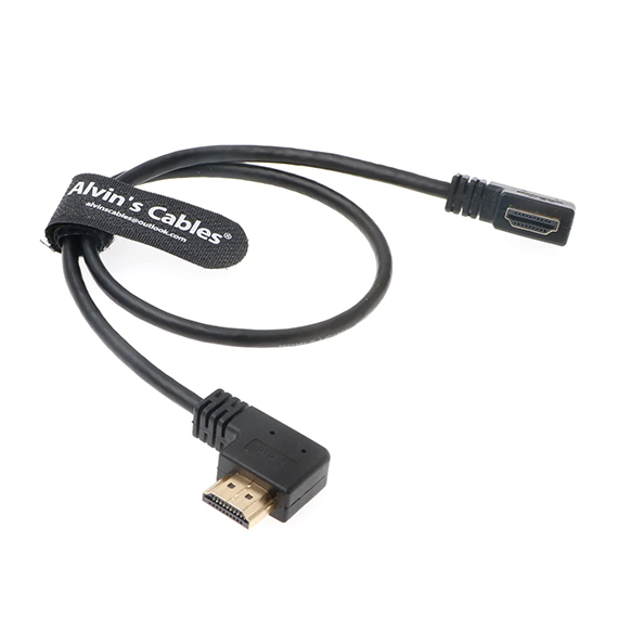 Alvin's Cables Right Angle HDMI to Left Angle HDMI (30cm)