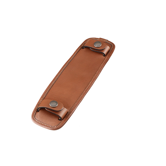 Shoulder Pads (SP50 - Tan Leather with Antique Studs)