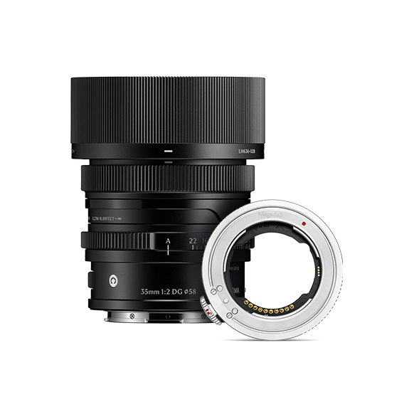 35mm F2 DG | Contemporary (SE) Black + Megadap ETZ21PRO+