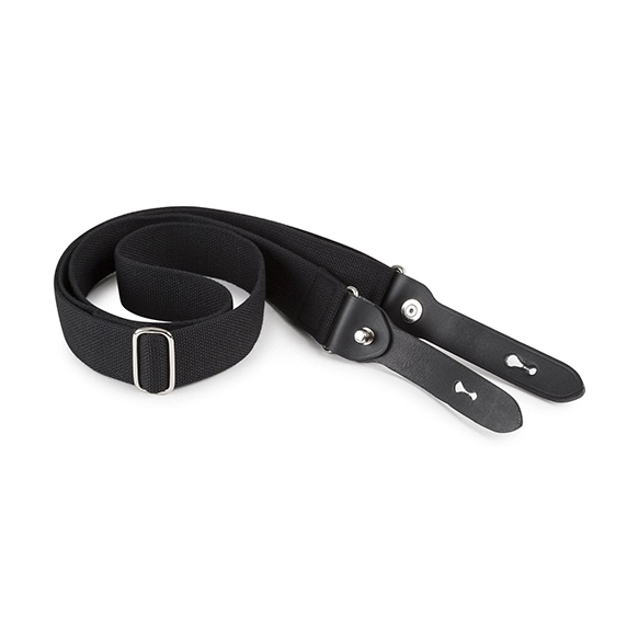 HP Shoulder Sling (Black Webbing / Black Leather / Nickel Coated Brass) | 세기몰