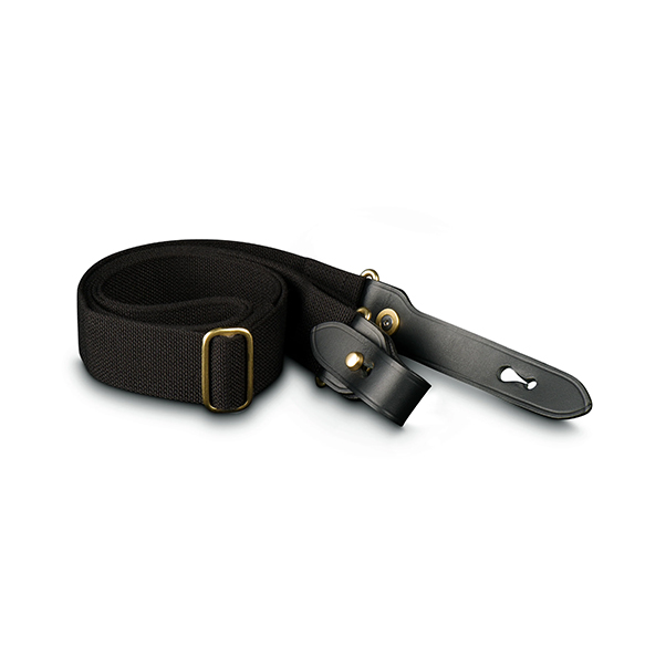 HP Shoulder Sling (Black Webbing / Black Leather / Brass) | 세기몰