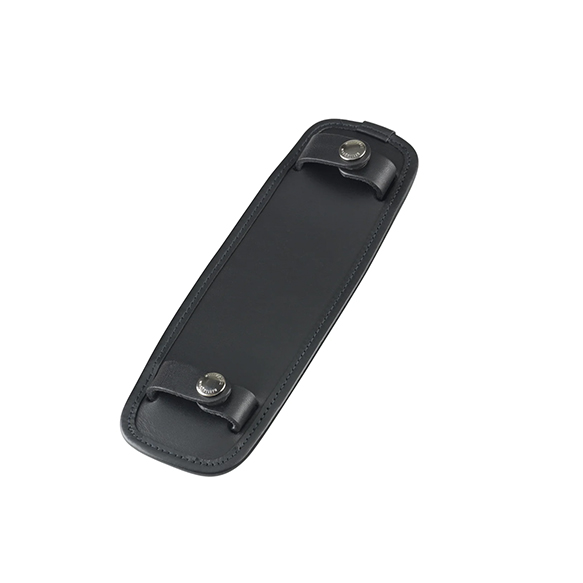 Shoulder Pads (SP50 - Black Leather with Nickel Coated Brass)