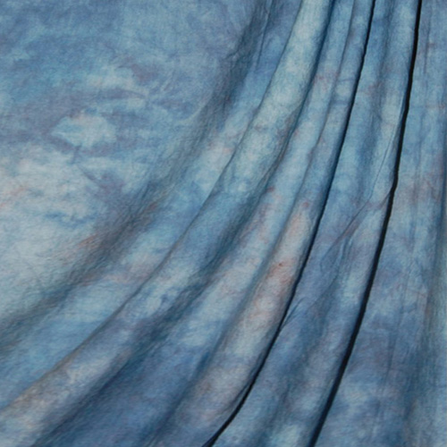 CM0624 Apex Blue Crushed Muslin Backdrop